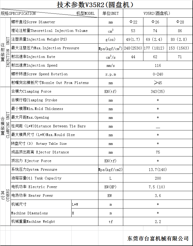 立式圓盤注塑機(jī)